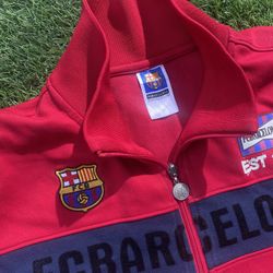 Nike FC Barcelona Full Zip Up Sweater Size XL