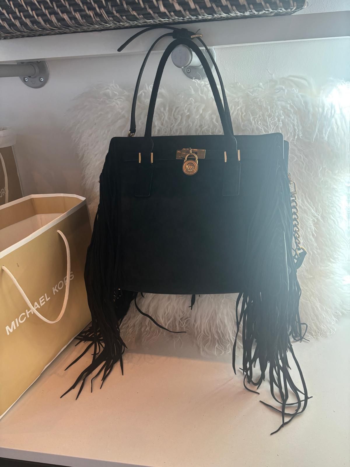 Michael Kors Hamilton Suede Large Bag