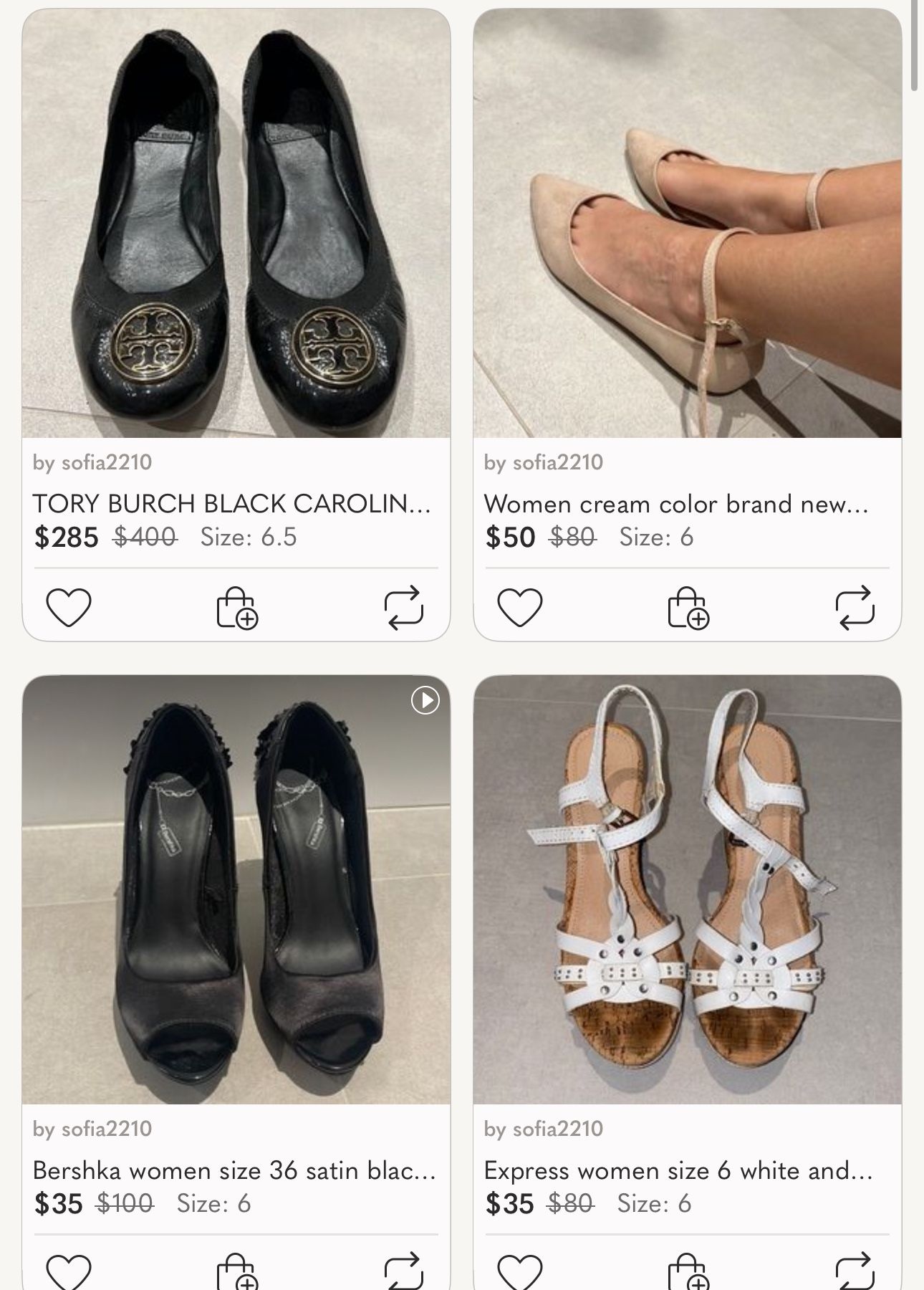 WOMEN SHOES SIZE 6 & 5.5