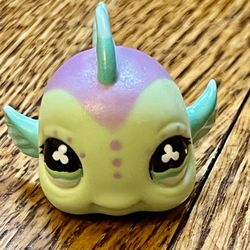 Littlest Pet Shop LPS Green/Purple Guppy #514
