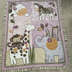Cocalo Baby Girl Quilt Jacana Animal Pattern 