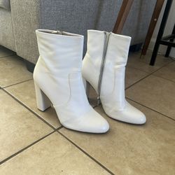 White Boot Heels