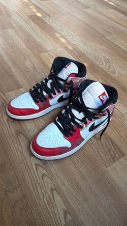 Jordan 1s spider man size 7