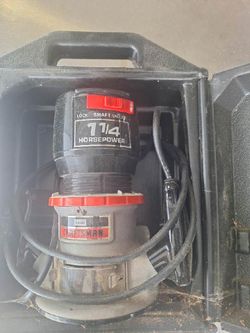 VINTAGE SEARS CRAFTSMAN 1 1/4HP ROUTER W/ORIGINAL CASE