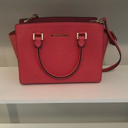 Michael Kors Selma Saffiano Medium Leather Satchel