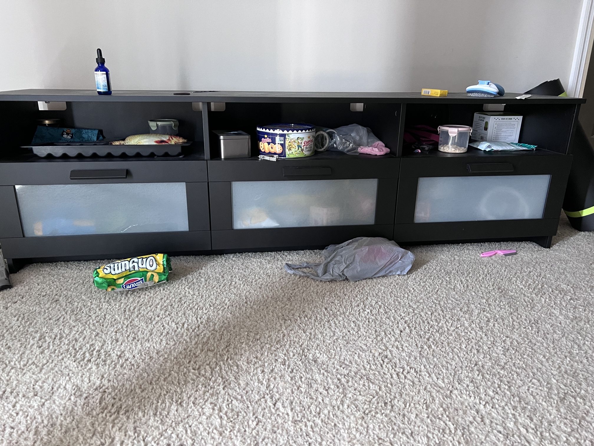 BRIMNES TV unit, black, 707/8x161/8x207/8 - IKEA