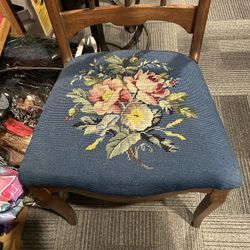 Antique Needlepoint Chair