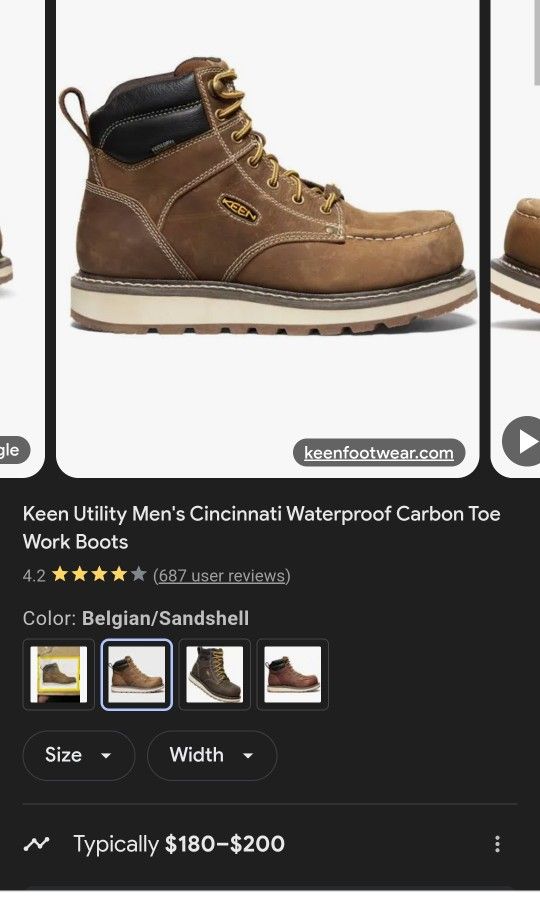 Keen Waterproof/composite Toe Cincinnati Work Boot