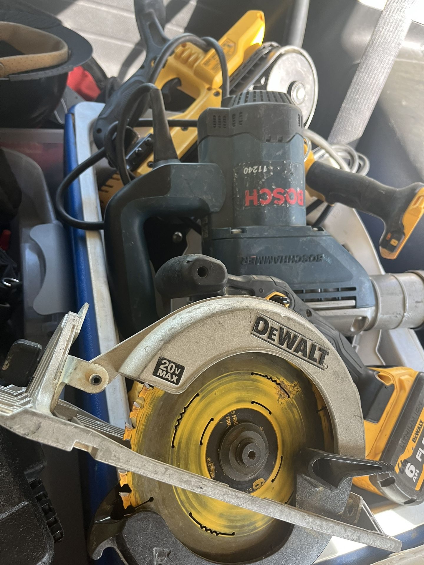 Skill Saw, Big Driver (ground Rods Or Chipping) , Band Saw