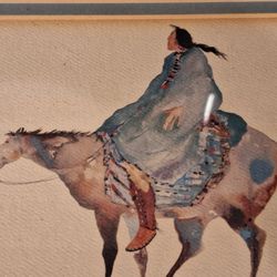 Indian American Artwork Titled "Crow Warrior" 