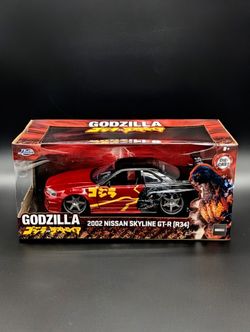 Godzilla 2002 Nissan Skyline GT-R R32 Hollywood Rides 1/24 Scale 