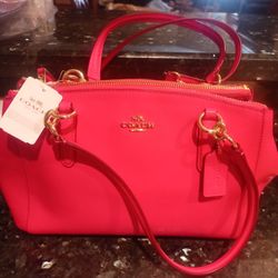  Coach Amaranth Crossbody New Authentic