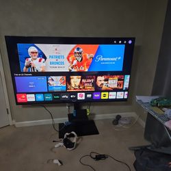 "75 Inch LG QNED TV AND STAND