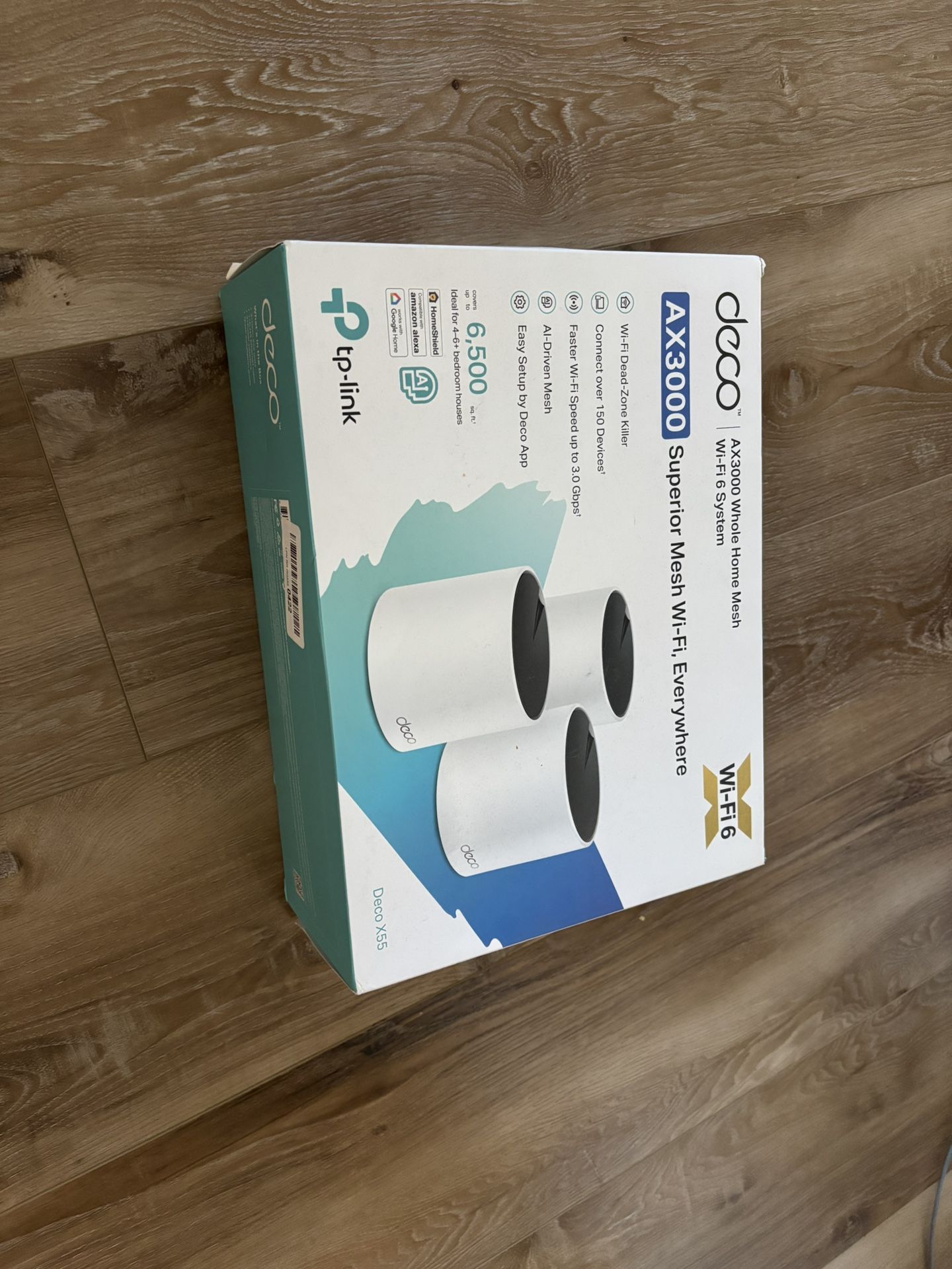 TP-Link deco X55 AX3000 WiFi 6 Mesh Router 3 pack