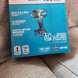 40V max XGT Brushless Cordless 4-Speed Mid-Torque 1/2 in. Impact Wrench w/Detent Anvil (Tool Only)