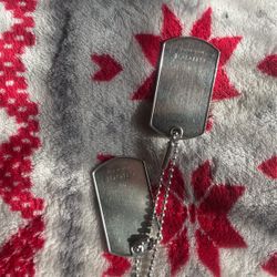 GUCCI Dog tags 925 Silver