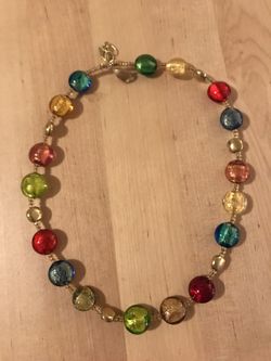 Gemstone Gold Plated Necklace New