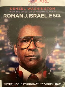 ROMAN J. ISRAEL, ESQ. Widescreen Edition (DVD-2017) Denzel Washington!