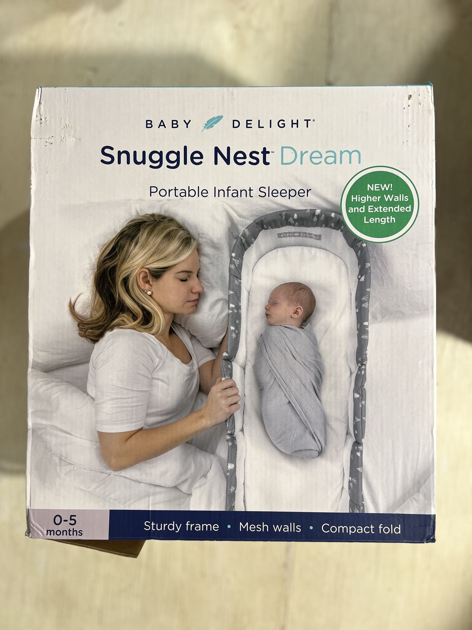 Baby Delight Snuggle Nest Dream Portable Infant Sleeper - In Box, Never Used