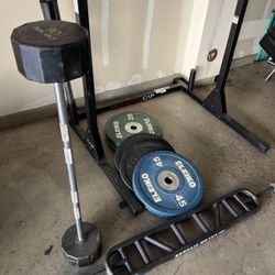 **Squat Racks And 2 Bars**