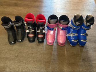 children’s Ski boots bundle (4 pairs)
