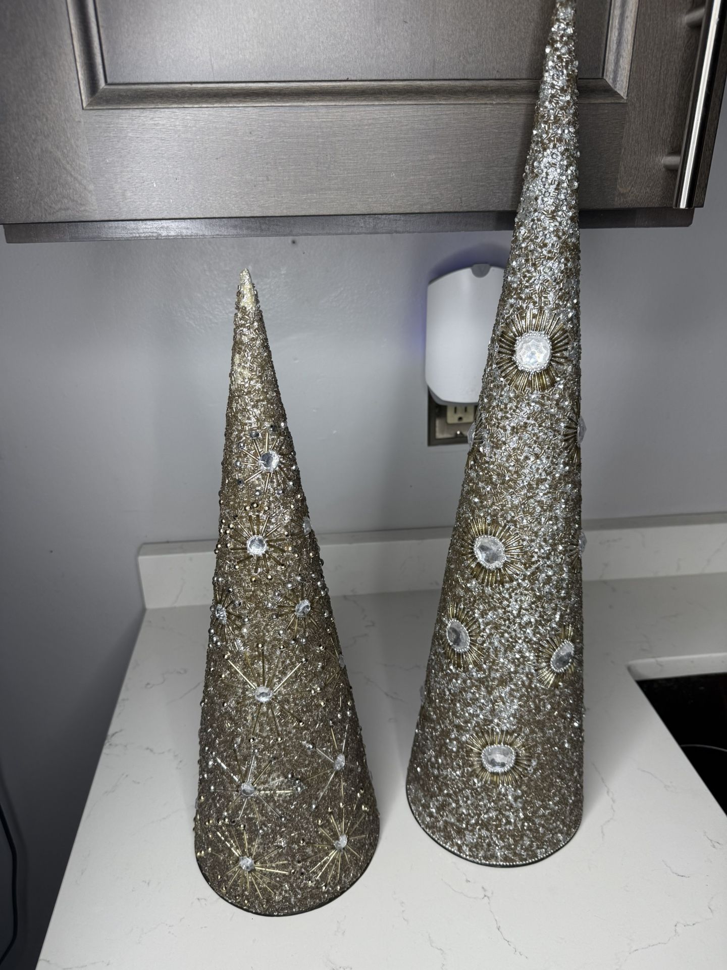 Beaded Table Top Christmas Trees