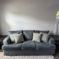 Sofa & Loveseat Set With End Tables 