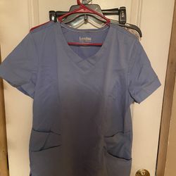 Landau Light Blue Scrub Set Sz L