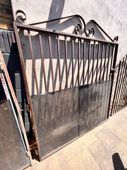 Iron Patio Door