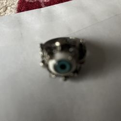 Silver And Blue Eye Ring 1 Of 1 custom aid or castrate