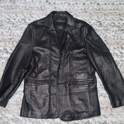 Men's Wilsons Leather Classic Black Jacket