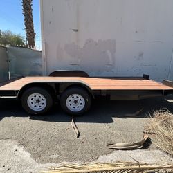 8.5x16 Wood Deck Car Hauler