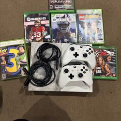 Xbox one S and six games
