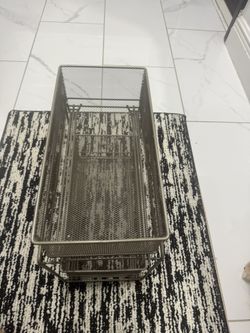 2-Tier Metal Mesh Sliding Drawer Organizer