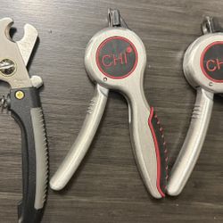 3 Pair Of Dog Nail Clippers