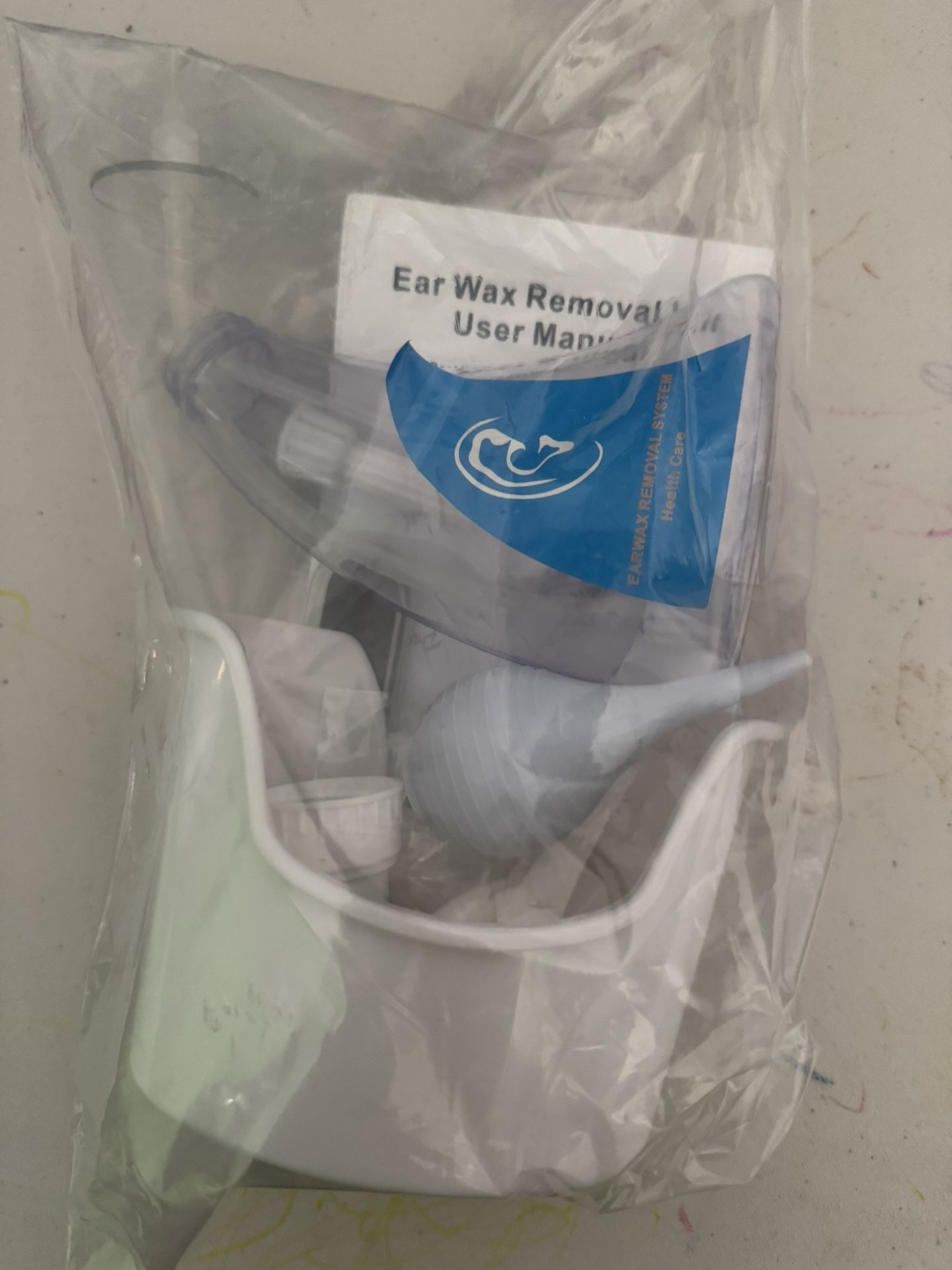 Ear Wax Removal Tool, Ear Cleaning Kits Safe Ear Irrigation Kit Ear Flush Kit for Adults Kid, Ear Wax Washer Device Easy to Operate, Includes Basin, S