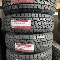 245/70/17 Landspider All Terrain Tires EACH TIRE $120/ CADA LLANTA- INSTALLED AND BALANCED 