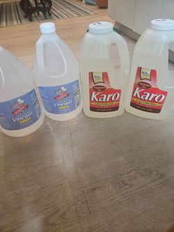 Light corn syrup and vinegar
