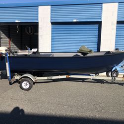 14 foot fishing boat and trailer