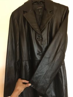 Designer leather jacket. (Small)