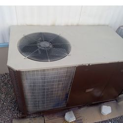Coleman packaged unit heater and airconditioner with ducting