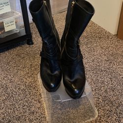 Michael Kors Leather Boots Size 8M