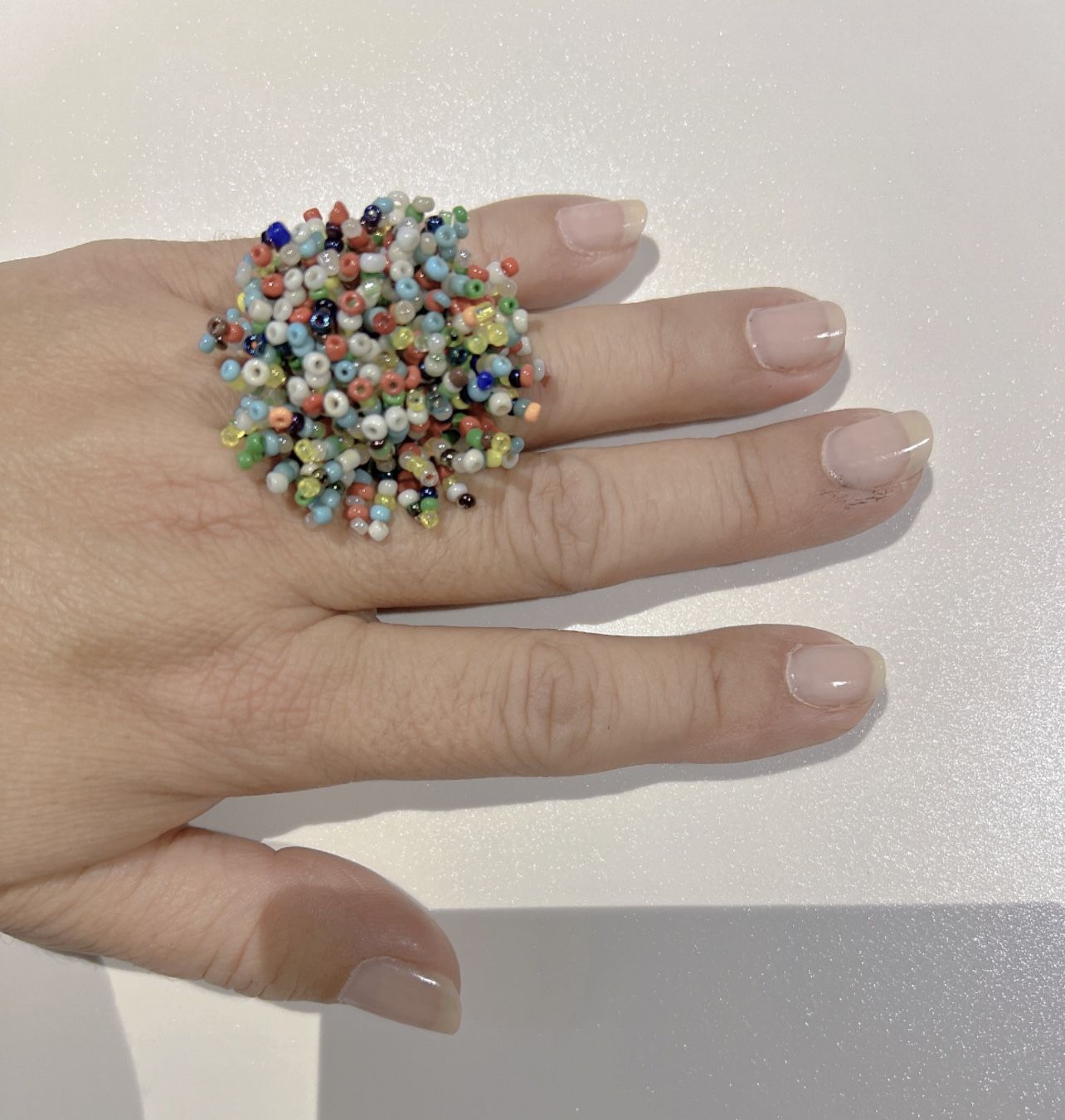 Seed Bead Stretch Ring 