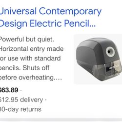 Electric Pencil Sharpener 