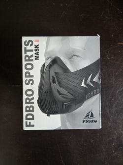 FDBRO Sports Mask 3, Medium, Pink Black With Portable Case