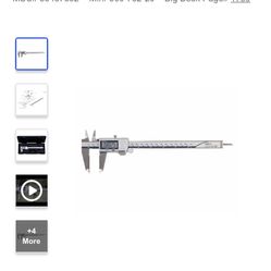 Mitutoyo  Electronic Caliper: 150.00 mm, 6", 0.01 mm, 0.0005" Resolution, +/-0.02 mm, +/-0.0010" Accuracy, Stainless Steel