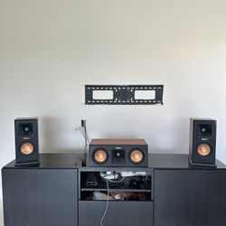 klipsch center, left and right. 