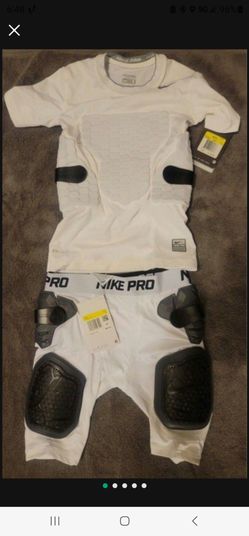 Brand New With Tags Nike Pro Combat Compression  Padded football shirt and Padded Girdle bottom Shorts Set Youth Small