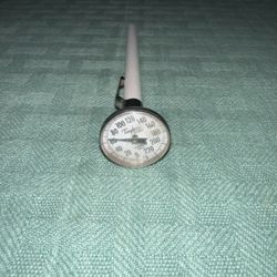 Taylor T-6092N Dial Pocket Bi-Therm Thermometer 0 to 220 F T-6092-1 Case Juarez. Box is badly damaged 