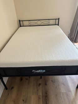Full size Bed frame and mattress